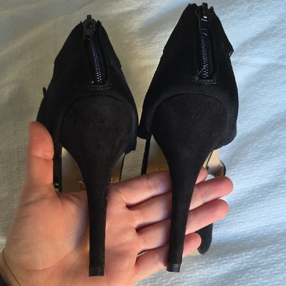 Shoe Dazzle Black Lace-Up Heels - Picture 5 of 8